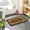 Gardenised Heavy Duty Coco Coir Doormat Non Slip PVC Baking Embossed Welcome Design Natural Coconut Fiber Floor Mat for Front Door Porch Patio Entryway Garage Mudroom & Outdoor Use 18x30"